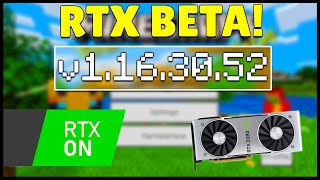 Minecraft 1163052 RTX BETA Minecraft Bedrock RAY TRACING Shaders Nether Update [upl. by Eustache934]