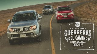 NP300 Frontier VS Hilux VS L200  Comparativa Guerreras del Camino  Autocosmos [upl. by Myrtice]