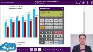 Examentraining Rekenen 3F 1718 Deel 4 vraag 22 tm 25 [upl. by Gibson]