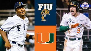 FIU vs 23 Miami Highlights  2023 College Baseball Highlights [upl. by Harli]