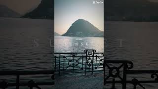 “Ricarica visiva”🌅 sunset sunsetview sunsetlovers sunsetpainting lugano svizzera viralshort [upl. by Truscott]