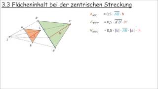 33 Flächeninhalt bei der zentrischen Streckung [upl. by Hulbig414]