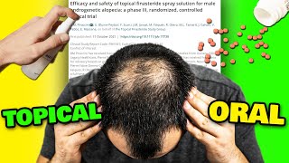 Micro Dosed Topical Finasteride AS GOOD As 1 Mg Oral Finasteride New Study [upl. by Llehcnom156]