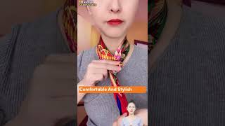 How to wear head scarf necktie for girls scarf tie tips shorts scarffashion [upl. by Chucho433]