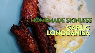 HOMEMADE SKINLESS GARLIC LONGGANISA BOY DUBAI CHANNEL [upl. by Yblok]