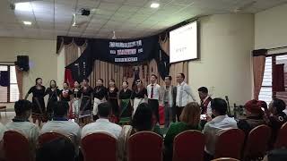 Angami Folk song by IBTS Angami Students Cultural night 2024 [upl. by Aslin]