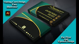 Professional Creative visiting card designs in Illustrator [upl. by Asaph]