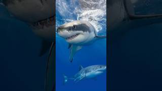 Great White Sharks  Most Dangerous Sharks  Scary Ocean  shark ocean sea trending shorts [upl. by Aneehc]