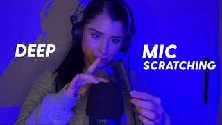 ASMR  Deep INTENSE Mic Scratching Slightly Aggressive Mouth Sounds [upl. by Pittman]