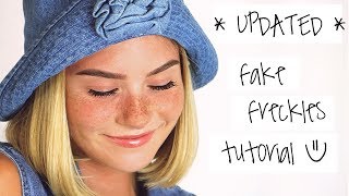 UPDATED Fake Freckles Makeup Tutorial [upl. by Franciskus]