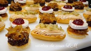 CANAPÉS DE FIESTA FÁCILES Y RÁPIDOS  CANAPÉS PARA NAVIDAD Y FIN DE AÑO [upl. by Margarette962]