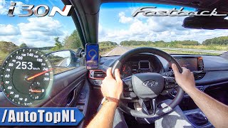 Hyundai i30N Fastback 275HP Performance TOP SPEED on AUTOBAHN by AutoTopNL [upl. by Atwahs31]