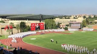 DHO Diploma Töreni alay sancağı teğmen taburu ve öğrenci alayının geçişi [upl. by Tannenbaum]