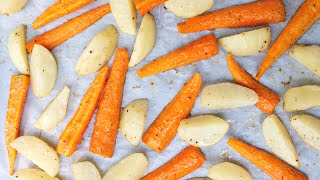 Oven Roasted Potatoes and Carrots [upl. by Atnamas777]