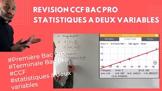 🎓 Préparer son CCF Bac Pro mathématiques  Statistiques à deux variables [upl. by Elleda784]