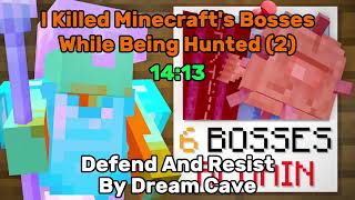 Hissy Uses Defend And Resist By Dream Cave  Minecraft Boss Manhunt 2 [upl. by Joliet406]