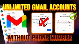 UNLIMITED How to create 🔥Gmail accounts without number bypass otp verification  1k YTnSUBSCRIBERS [upl. by Llertnom]