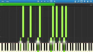 Uldah Night theme  Final Fantasy XIV ARR  Piano Tutorial  Synthesia [upl. by Cirde]