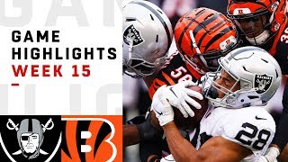 Raiders vs Bengals Week 15 Highlights  NFL 2018 [upl. by Muldon]