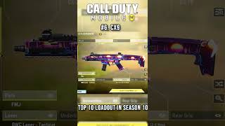 TOP 10 BEST GUNS IN SEASON 10 OF COD MOBILE [upl. by Haroldson795]