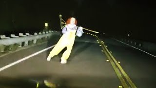 Top 15 Scariest Clown Sightings Videos [upl. by Enelrats]