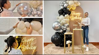 Como hacer un Arco de Globos e instalarlo en un Panel – Decoración Cumpleaños [upl. by Veno]