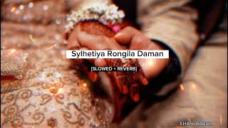 Sylhetiya Rongila Daman slowed  Reverb  Sylheti song  Ashraful Pavel [upl. by Aetnuahs]