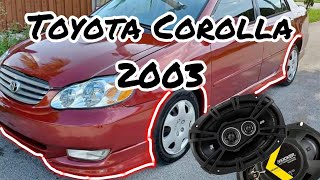 Instalando speakers traseros a Toyota Corolla 2003🔧🔩 [upl. by Zigrang]