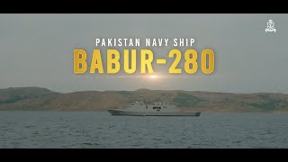 PAKISTAN NAVY SHIP BABUR280  Induction of Pakistan Navy New Surface Warship on Defence Day [upl. by Sansbury]