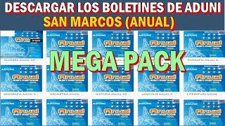 PACK De Boletines De ADUNI Anual San Marcos  GRATIS EN PDF [upl. by Aanas959]