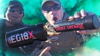 How to Use a Tactical Smoke Grenade EG18X [upl. by Ylirama]