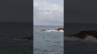 شاطئ اللاذقية وشروق الصباح 11112024 Latakia beach and sunrise travel اكسبلور viraltravelvlog [upl. by Schoenburg]