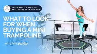 Mini Trampoline Buying Guide 2023 Quick Tips for the Best Rebounder 🌟 [upl. by Ybrik439]