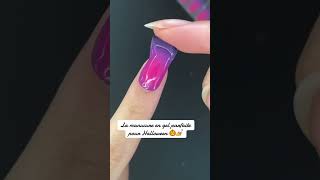 Autocollant pour ongles en gel UV rose et violet 💅 [upl. by Arotal]