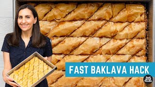 Lebanese Baklava  My Easy amp Fast Method [upl. by Naillimxam]