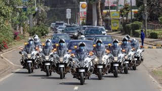 FROM STATE HOUSE TO UHURU GARDENS SEE HOW PRESIDENT UHURUS MOTORCADE MADE ITS WAY [upl. by Omocaig]