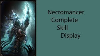 Necromancer Skill Display Grim Dawn [upl. by Dennie]