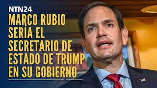 Donald Trump seleccionó a Marco Rubio como su secretario de Estado según New York Times [upl. by Alyakem47]