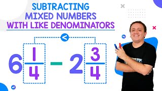 Subtracting Mixed Numbers with Like Denominators Without Regrouping [upl. by Watson471]