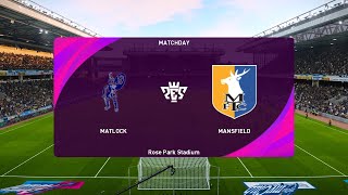 Matlock Town vs Mansfield Town 06082024 Club Friendlies PES 2021 [upl. by Airamahs]