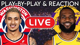 Los Angeles Lakers vs Washington Wizards LIVE PlayByPlay amp Reaction [upl. by Nylzzaj133]