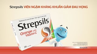 Strepsils Orange with Vitamin C – Viên ngậm kháng khuẩn làm giảm đau họng [upl. by Saberio]