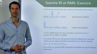 Spectres IR et RMN  Exercice [upl. by Ahsrop]