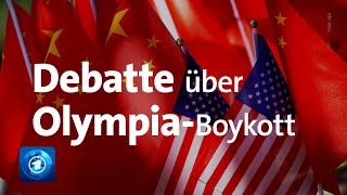 Debatte über Boykott der Olympischen Winterspiele in Peking [upl. by Ynaffet]