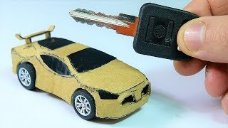 How To Make A Micro Fast Car From A Single Piece Of Cardboard [upl. by Aicinad]