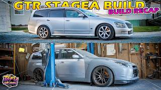 GTR Stagea Build Recap Skygea build Parts 1  30 [upl. by Iahc474]