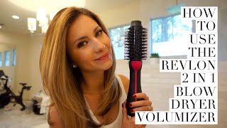 Hair Tutorial  How to Use Revlon 2 in 1 Blow Dryer Volumizer [upl. by Mcclees]