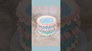 Rose Nozzle Cake Decoration।।easy decoration ideas।। Simple cake design [upl. by Goldfinch573]