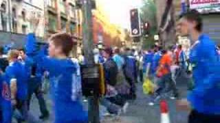 Rangers fans in Manchester  May 2008 [upl. by Avra690]