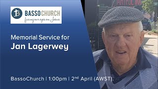 Memorial Service for Jan Lagerwey [upl. by Schramke]